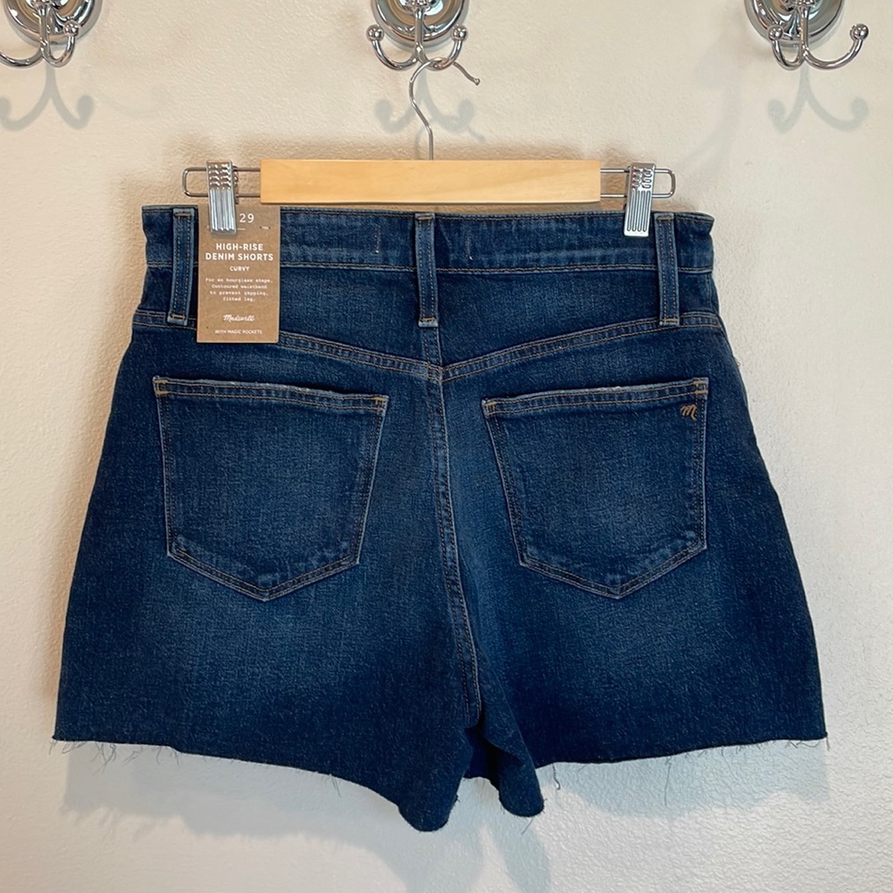 NWT Madewell Curvy High Rise denim shorts